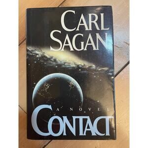 VTG Contact by Carl Sagan. Novel. Hard Cover with dust jacket. 1985